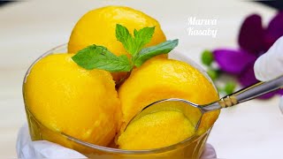 أيس كريم مانجو بطريقة مظبوطة جدا و إزاي يكون قوامة ناعم كالجاهز تماما 🥭👍🏻 | mango ice cream