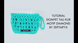 Membuat Dompet Tali Kur Motif Diamond By Zeptaify