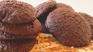 رمضانك صحي مع هادي | كوكيز البراوني بدون طحين او سكر  Brownie cookies -No sugar&grain&nut&milk