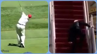 HILARIOUS! Donald Trump Takes Out Joe Biden with Golf Balls! courtesy of Don jr #ChinaJoe #SlippyJoe