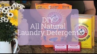 DIY ALL NATURAL LAUNDRY DETERGENT || 3 INGREDIENTS!