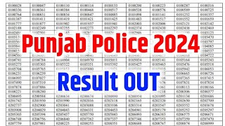 Punjab Police Constable Result Out 2024– Check Punjab Police Constable Merit List