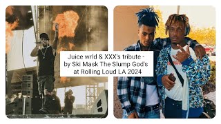 Ski Mask The Slump God & DJ Scheme honored Juice wrld & XXX with a tribute during their set at RL