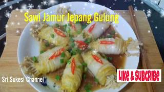 Sawi Jamur Jepang Gulung """ Wawa choi Kamkujoi Kqun """" Chinese food