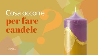 Candlemaking: Materie prime e attrezzature di base per imparare #candlecraft #candlemaking #diy