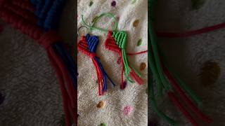 Macrame heart keychain || bicolours keychain || DIY