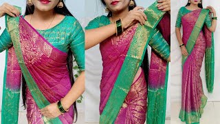 5 minutes me pahane perfectly saree/Saree wearing tips for biggners/Saree Draping