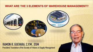 What are the 3 Elements of Warehouse Management?