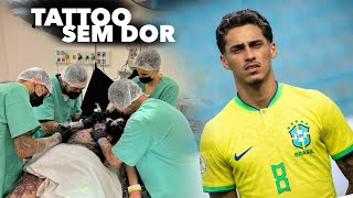 Jogador Marlon Gomes fez várias Tatuagens no corpo - Tattoo sem dor com equipe médica ✍️