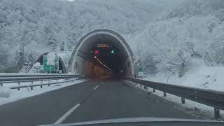 Viaggio nel Tunnel di San Rocco,   con la neve