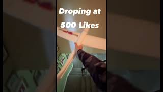 Dropping at ___ likes (model rocket ￼edition)