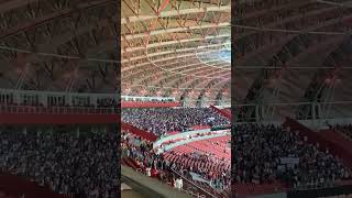 Torcida do Nacional canta "um minuto de silêncio" no Beira-rio! União Grêmio + Nacional