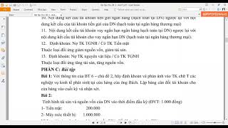 Chủ đề 3.6: Ghi nhận các giao dịch kinh tế (Chữa BT P3)- Nguyên lí Kế toán - Học viện Ngân hàng.