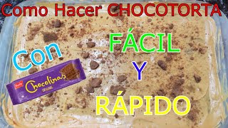 Chocotorta Argentina Súper Fácil (Con Pocos ingredientes) - Cocinando Con Valeria