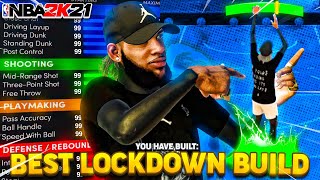 *NEW* BEST SPEEDBOOSTING LOCKDOWN BUILD IN NBA 2K21 + BEST BUILD! THE BEST SHOOTING LOCK/REP METHOD