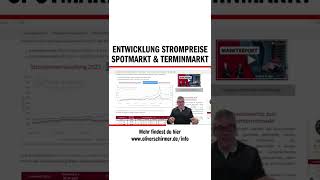 Entwicklung Strompreise Spotmarkt & Terminmarkt