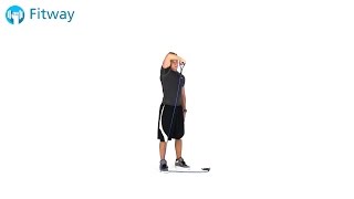 How To Do: Resistance Band Triceps Extension - Standing Cross Body | Arm Workout Exercise