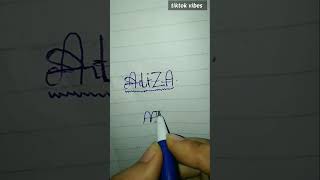 Aliza Logo name #youtubeshorts