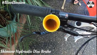 Bleed Session-Shimano Hydraulic Disc Brake