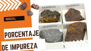 Relación de % de Impureza de un Mineral