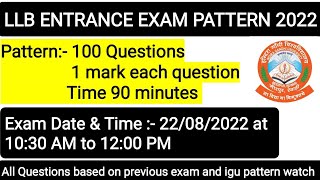 igu admission 2022 | igu LLB entrance exam previous exam based questions 2022 | #igu #iguadmission