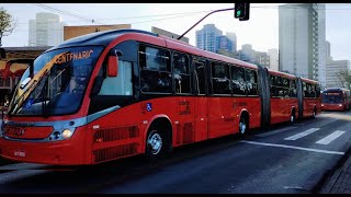 Andando de biarticulado em Curitiba