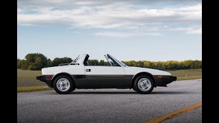 1984 Bertone X 1/9 driving video