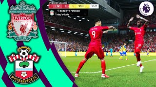 PES 2021 Realism Mod ● Liverpool vs Southampton - Premier League Highlights | PEStation