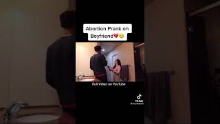 I had an abortion prank on boyfriend || his reaction ||very emotional