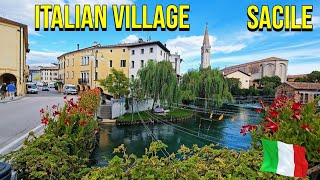 Most beautiful Italian town sacile | walking tour sacile Pordenone Italy | walk with me