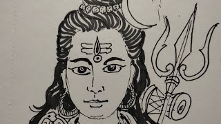 drawing Lord Shiva