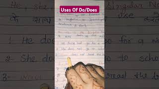 Uses Of Do/Does