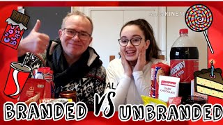 BRANDED vs UNBRANDED Challenge ft. #DAD