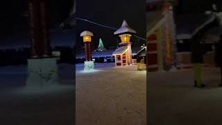 Wonderful night view of famous Santa Claus village