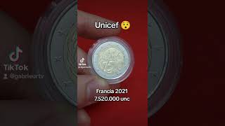 2€ francia 2021 unicef valore quanto vale