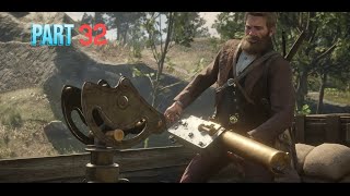 Red Dead Redemption 2 Walkthrough Gameplay Part 32 Arthur Loots & Destroys train with blowing bridge