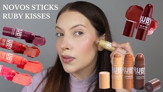 NOVO STICK RUBY KISSES | Blush Stick Melon Pop e Contorno Stick Ruby Kisses ✨