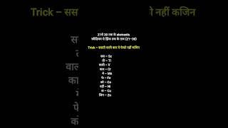 Periodic table याद करने की trick Most imp gk for exam#mpsc #learn #gk #facts #education #shorts #all