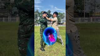 Self-defense 6 when head is held [THAO SELF DEFENSE] #vothuat #kungfu #martialarts #shorts #kravmaga