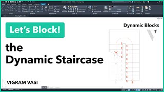 Dynamic Staircase Block in AutoCAD | AutoCAD Tutorial | Dynamic Block | Ep 04