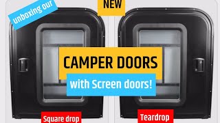 teardrop doors camper SQUAREDROP DOORS #diy #teardrop #overland #camper #micro