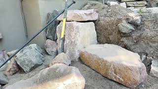 Building Beautiful Rock Steps to Replace old tripping ⚠️