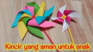 Nah ini kincir angin yang aman untuk anak / Membuat kincir angin dari origami