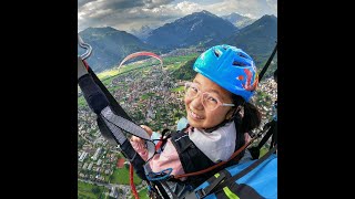 Ray of joy. Parapendio in Lombardia.