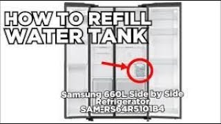 How Do You Refill Water Tank for Ice Maker Fridge