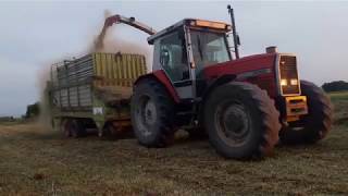 Sianokiszonka do silosu 2018 ☆ Claas Jaguar 880 & 2x MF 3080 ☆