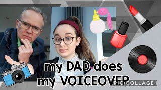 My DAD does my MAKEUP VOICEOVER 😰🤪