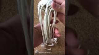 The making of a macrame jellyfish 🌺