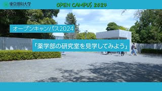 オープンキャンパス2024　薬学部の研究室を見学してみよう