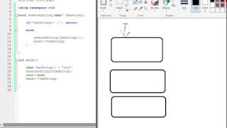 C++ : Print char array in reverse using recursion